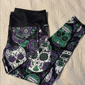 Constantly Varied Gear chaos skull leggings 2xl